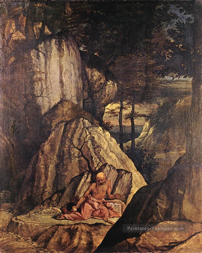 Pénitent Saint Jérôme Renaissance Lorenzo Lotto Peintures à l'huile